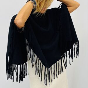 Poncho franges