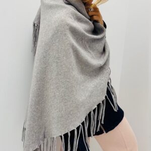 Poncho franges