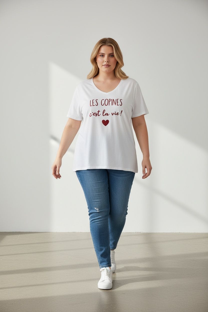 Tshirt "les copines c'est la vie" – Image 2