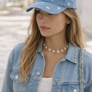 Casquette pâquerettes