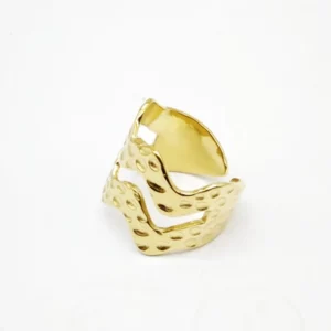 Bague martelée
